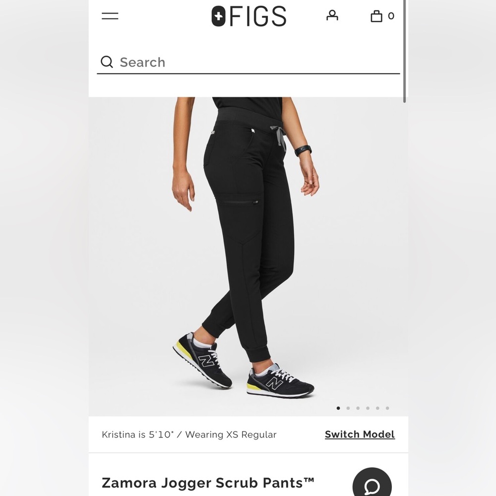 Figs Zomora Jogger Black Large